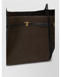 Tod's - Medium T Signature Leather Shopping Bag - Lyst
