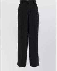 Ami Paris - Virgin Wool Wide-Leg Tailored Trousers - Lyst