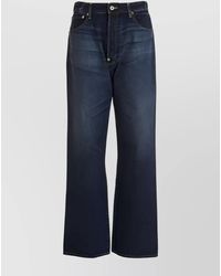 KENZO - Denim Mid-Rise Straight-Leg Relaxed-Fit Jeans - Lyst