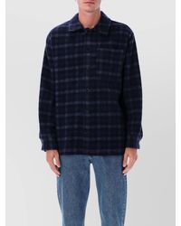A.P.C. - Stanley Checked Wool Overshirt - Lyst