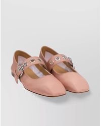 Aeyde - Buckle Detail Flat Sole Ballerina Shoes - Lyst