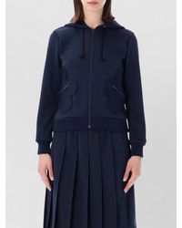 Comme des Garçons - Hooded Fleece Jacket Long Sleeves Ribbed Trims - Lyst