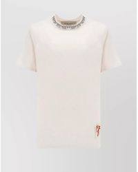Golden Goose - Crystal-Embellished Cotton Crew-Neck T-Shirt - Lyst