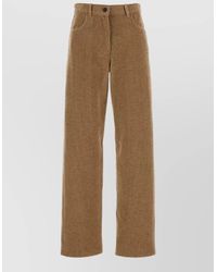 The Row - Clair Corduroy Wide Leg Tailored Trousers - Lyst