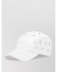 Dolce & Gabbana - Rhinestone Floral Appliqué Baseball Cap - Lyst