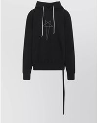 Rick Owens - Graphic Print Oversized Hoodie Drawstring - Lyst