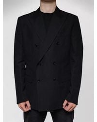 Dolce & Gabbana - Linen Double Breasted Dress Blazer Jacket - Lyst