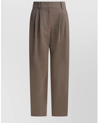 Sandbeige - Wool Tailored Trousers - Lyst