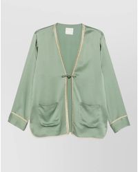 forte_forte - Trim Detail Kimono Jacket - Lyst