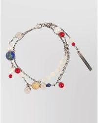 Dries Van Noten - Beaded Bracelet Natural Stone Pearls Chain - Lyst