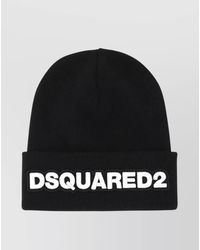 DSquared² - Ribbed Wool Beanie Hat - Lyst