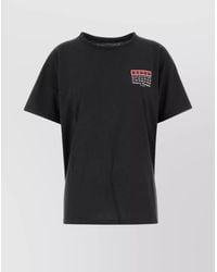 Maison Margiela - Cotton Oversized Short-Sleeve Printed T-Shirt - Lyst