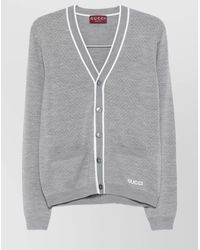 Gucci - V-Necked Cardigan Front Pockets - Lyst