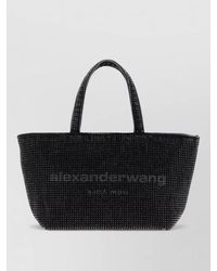 Alexander Wang - Rhinestone Denim Small Punch Tote Bag - Lyst