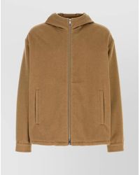 Prada - Hooded Jacket With Adjustable Cuffs And Pockets - Lyst
