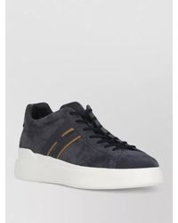 Hogan - Suede Leather Low Top Sneakers Round Toe - Lyst