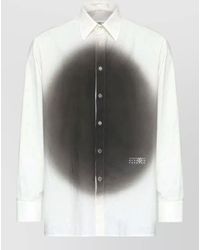 MM6 by Maison Margiela - Long Sleeve Shirt Graphic Print Collar - Lyst