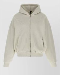 Entire studios - Thermal Hooded Jacket Ribbed Trims Pockets - Lyst