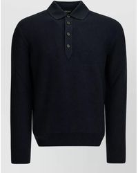 ZEGNA - Cashmere Long-Sleeve Polo Shirt - Lyst