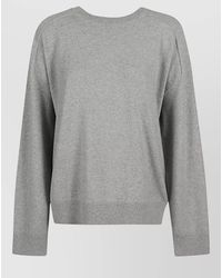 ARMARIUM - Cashmere Crewneck Sweater Long Sleeves Ribbed Hem - Lyst