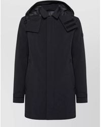 Peuterey - Hooded Coat Adjustable Cuffs Front Pockets - Lyst
