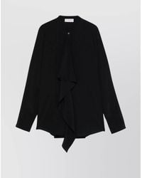 Alberto Biani - Silk Ruffled Blouse - Lyst