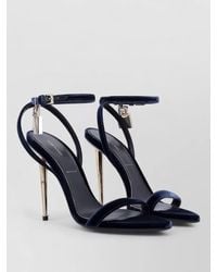 Tom Ford - Padlock Ankle Strap Open Toe Stiletto Pumps - Lyst