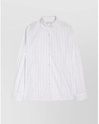 Dries Van Noten - Striped Cotton Long-Sleeve Shirt - Lyst
