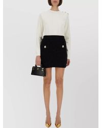 Balmain - Long-Sleeve Knit Top - Lyst