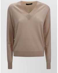 Weekend by Maxmara - Cashmere Wool V Neck Regular Sweater - Lyst