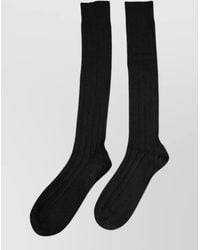 Dolce & Gabbana - Logo-Print Over-The-Calf Socks - Lyst