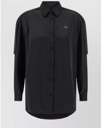 Moncler Genius - Satin Long-Sleeve Logo Shirt - Lyst