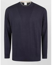 Eleventy - Fine-Knit Cotton Crew-Neck Jumper - Lyst