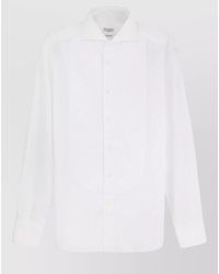 Brunello Cucinelli - Cotton Shirt Long Sleeves Spread Collar - Lyst