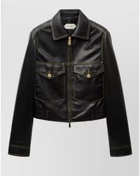 Versace - Lamb Leather Regular-Fit Blouson Jacket - Lyst