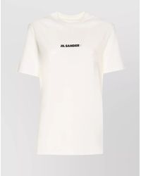 Jil Sander - Cotton Logo Print Short-Sleeve T-Shirt - Lyst
