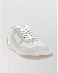 MM6 by Maison Margiela - Leather Low-Top Sneakers - Lyst