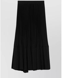 Junya Watanabe - Wool Flared Tiered Midi Skirt - Lyst
