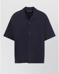 Studio Nicholson - Agios Short Sleeve Shirt Chest Pocket - Lyst