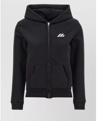 Balenciaga - Hoodie With Logo Print And Front Pockets - Lyst