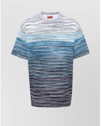 Missoni - Striped Crew Neck T-Shirt - Lyst