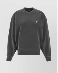 Carhartt - Crew Neck Sweatshirt With Ribbed Cuffs And Hem - Lyst