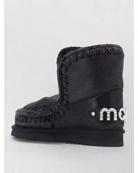 Mou - Ankle Boots Flat Sole Fur Trim - Lyst