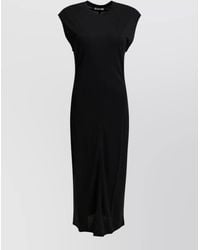 Ami Paris - Long Sheath Midi Dress - Lyst
