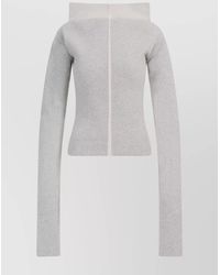 Rick Owens - Cashmere Cowl-Neck Long-Sleeve Knitted Top - Lyst