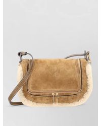 Anya Hindmarch - Shearling-Trim Shoulder Bag - Lyst