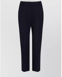 Patou - Wool Cropped Straight-Leg Tailored Trousers - Lyst