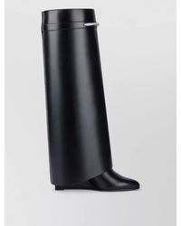 Givenchy - Leather Knee-High Wedge Boots - Lyst