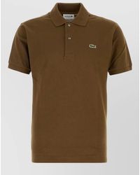 Lacoste - Piquet Polo Shirt Straight Cut Short Sleeves - Lyst