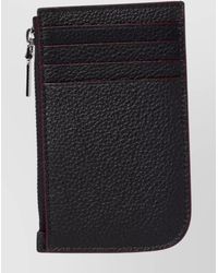 McQueen - Leather Logo Print Cardholder - Lyst